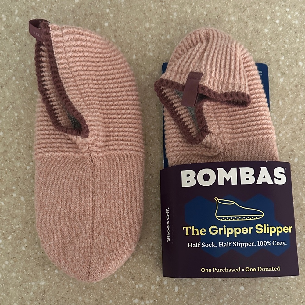 Bombas Blush Gripper Slipper Socks